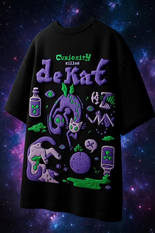 Men's Black Casual Oversized Fit Half Sleeves Printed Tshirt