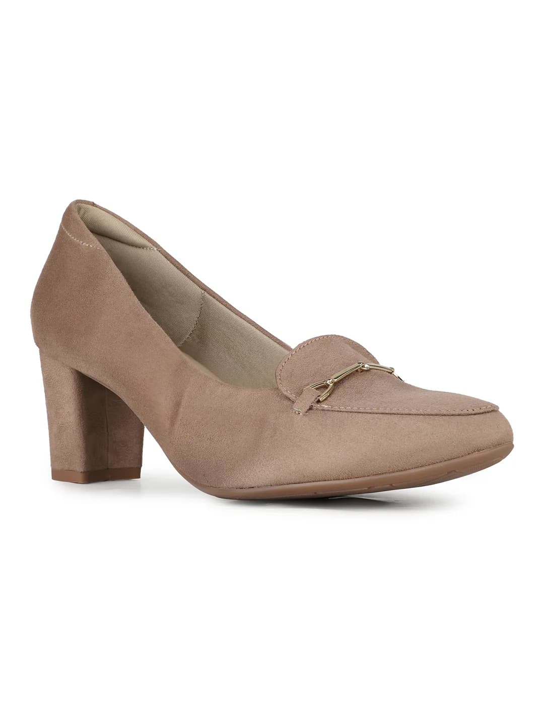 Women's Brown Casual Pointy Toe Pump Heels