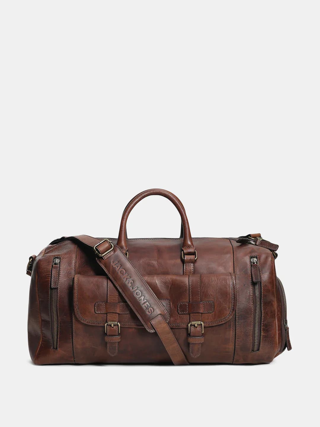 Men's Dark Brown Premium Leather Duffle Bag