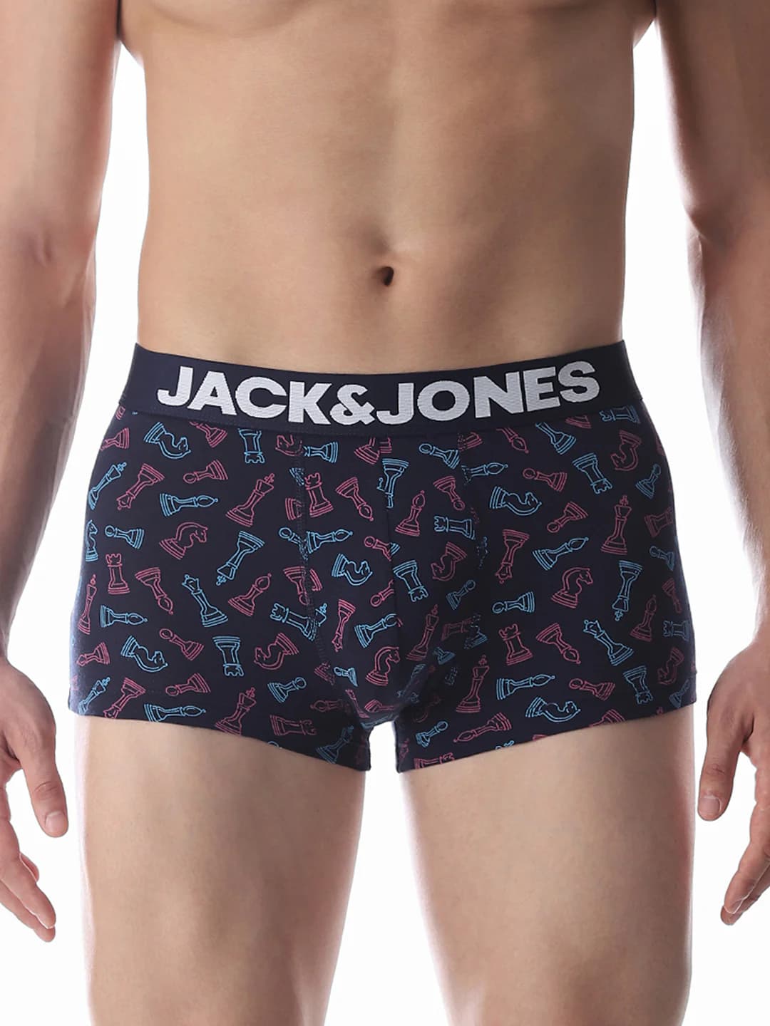 Men's Blue Casual Printed Trunk