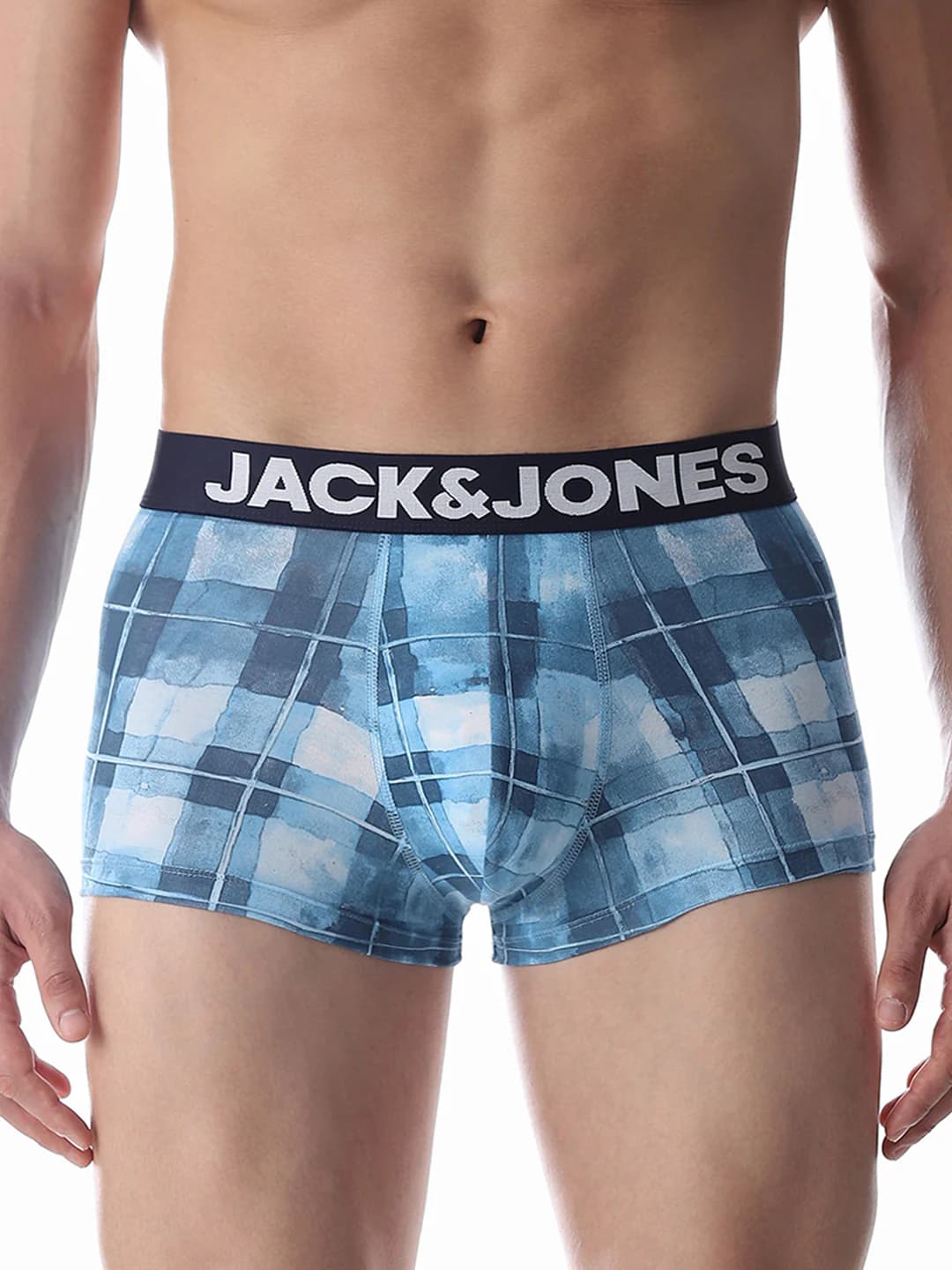 Men's Blue Casual Printed Trunk