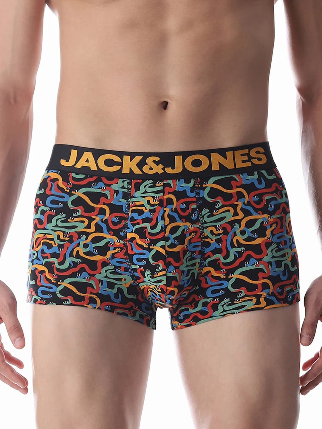 Men's Multicolor Casual Printed Trunk