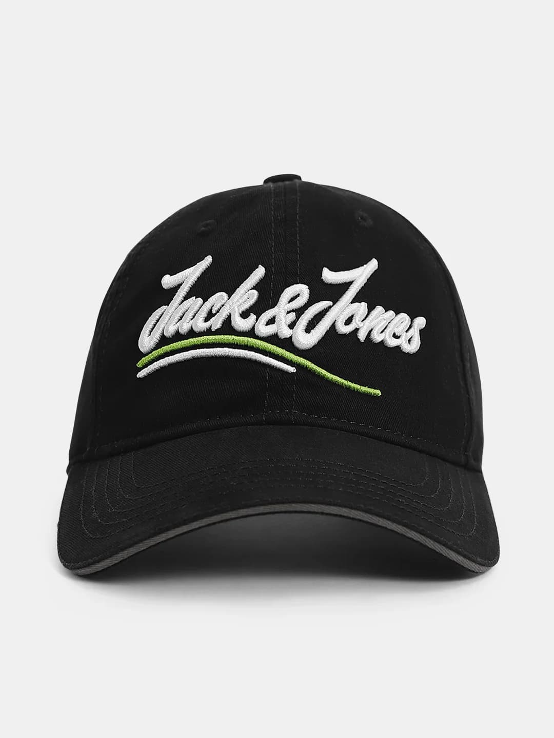 Men's Black Cursive Logo Baseball Cap