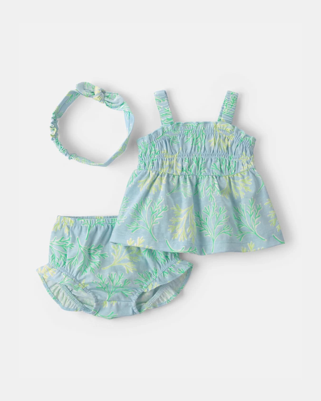 Baby Girl Assorted Top and Short 3-Piece Set