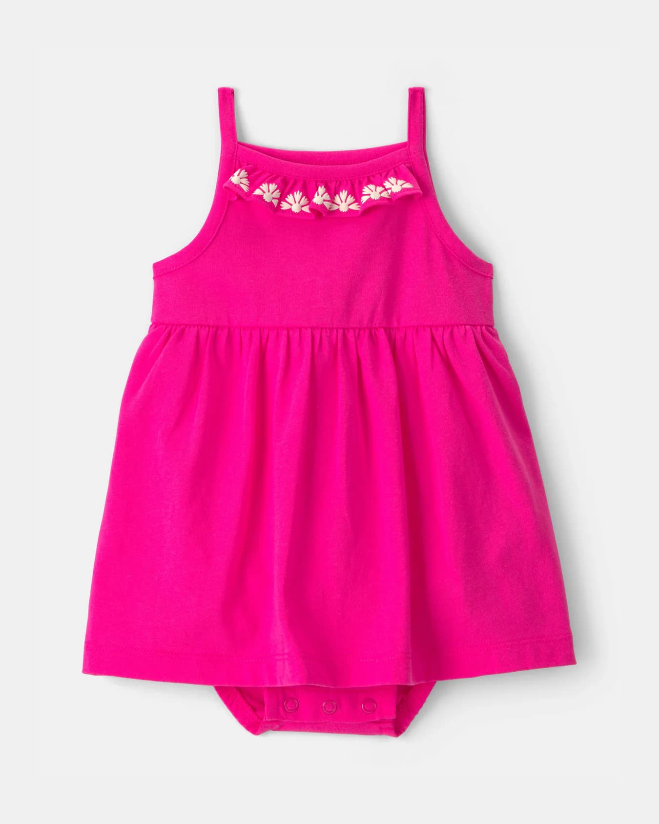 Baby Girl Pink Sleeveless Bodysuit Dress