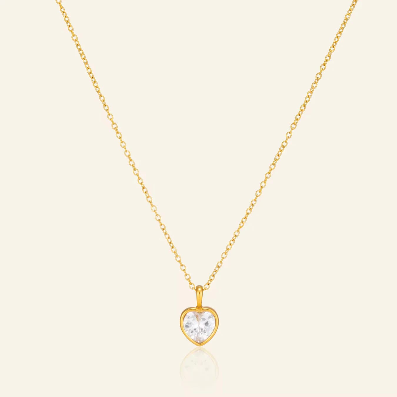 Women's Eros Delicate Gold Heart Pendant Necklace