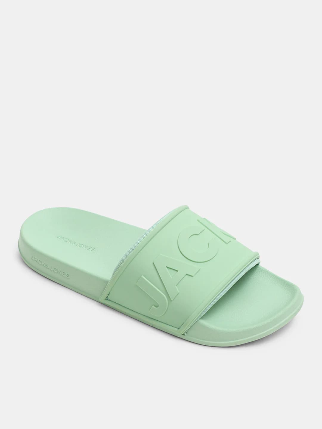 Men's Green Casual Round Toe Slides
