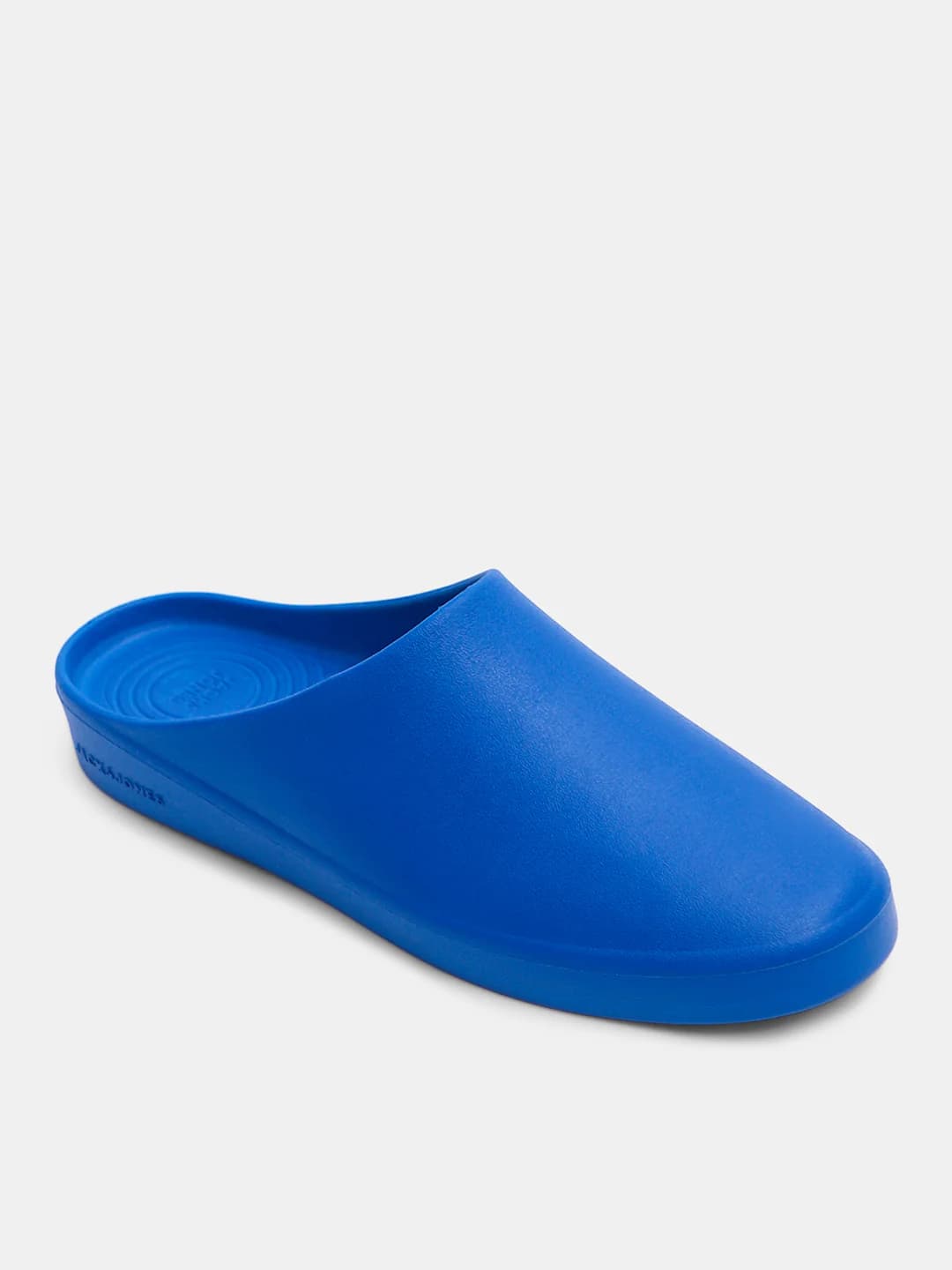 Men's Blue Casual Round Toe Mules