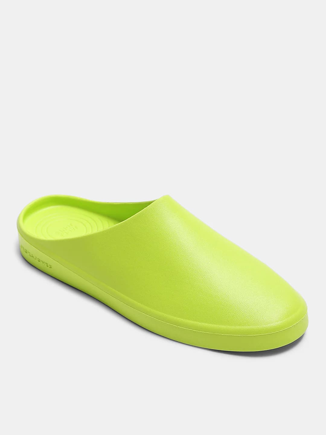 Men's Green Casual Round Toe Mules