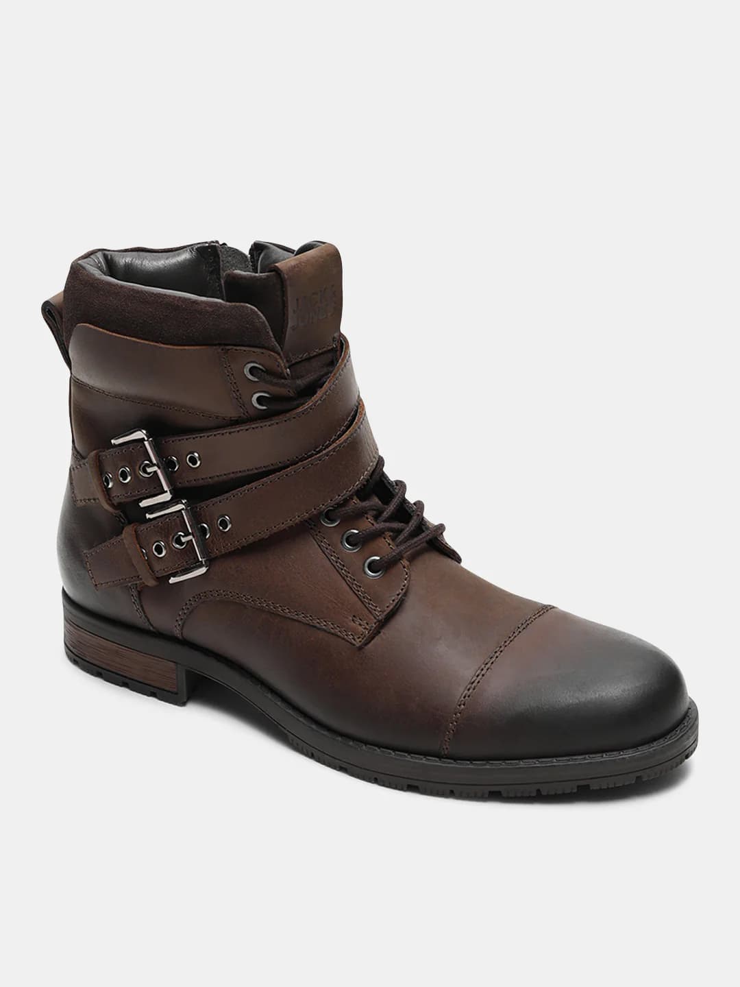 Men's Brown Casual Round Toe Ankle Boots
