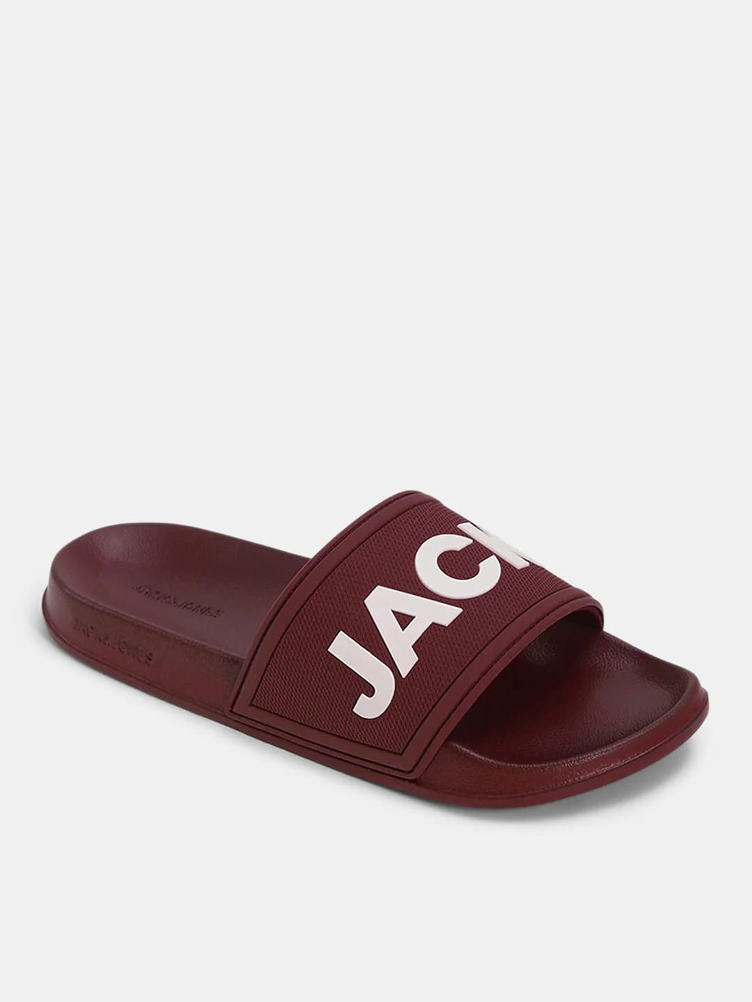 Men's Red Casual Round Toe Slides