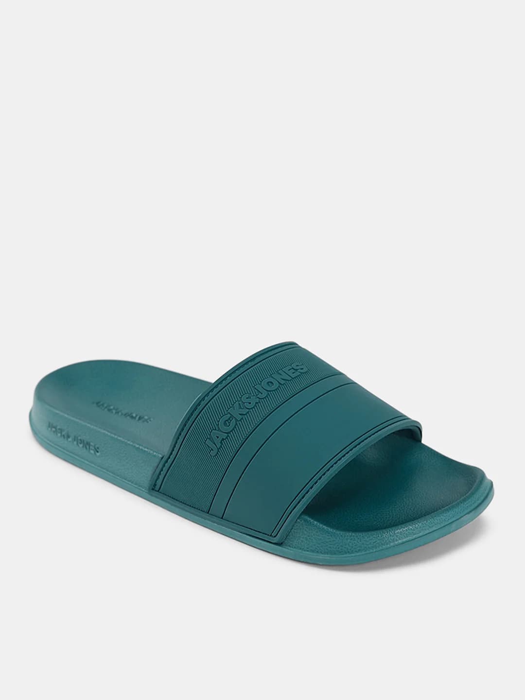 Men's Green Casual Round Toe Slides