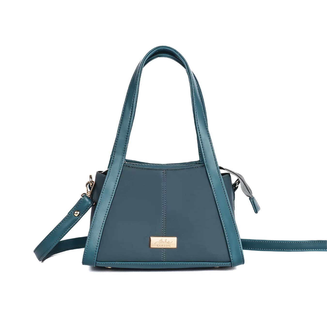Women's Blue Solid Non-Padded Matte Sling Bag