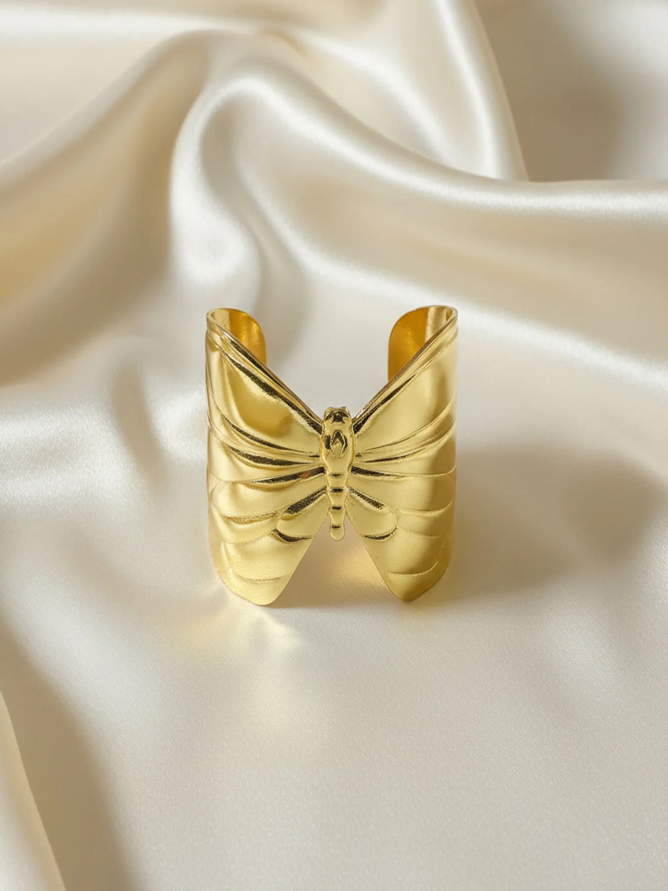 Women's Gold-Tone Butterfly Wing Cuff Bracelet