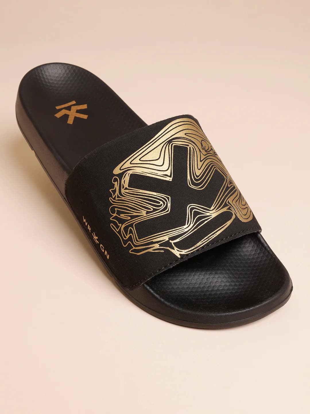 Men's Black Casual Low-Top Saberlone Slides