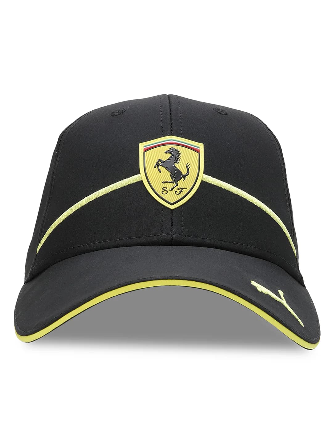 Unisex Black Embroidered Ferrari Race Motorsport Baseball Cap