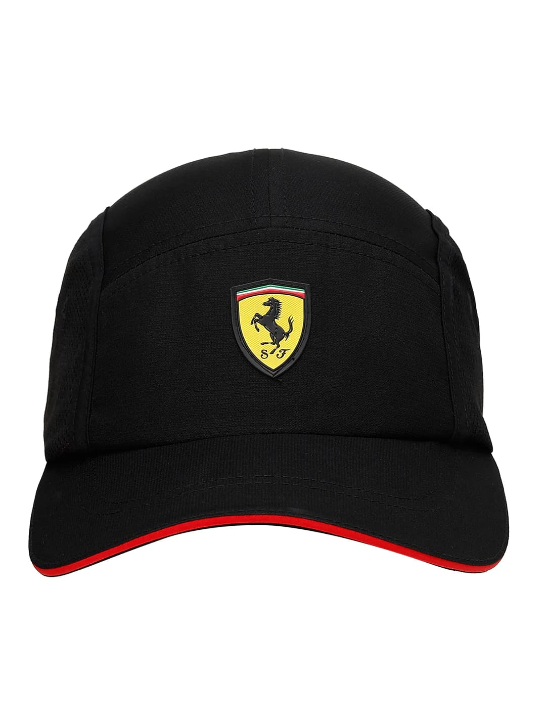 Unisex Black Applique Scuderia Ferrari Sptwr Statement Baseball Cap
