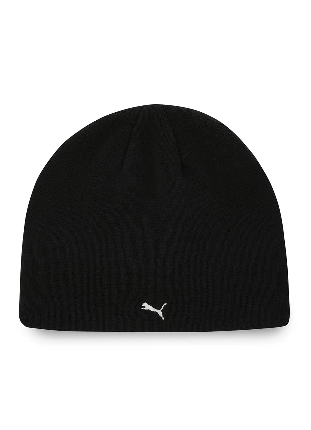 Unisex Black Solid Mmq Sport Cuffless Beanie