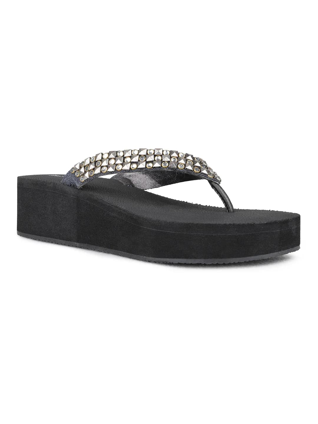 Women's Grey Traditional Round Toe Wedges Sandals
