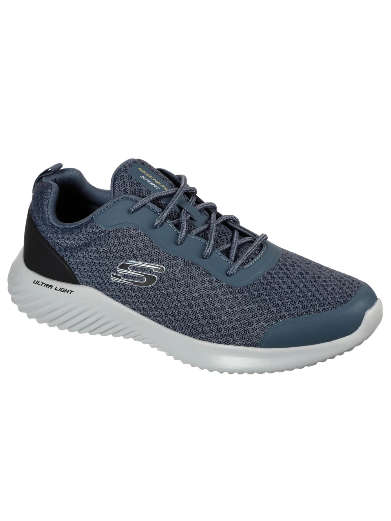 Men's Slate Bounder Round Toe Lace-Up Mesh Sneakers