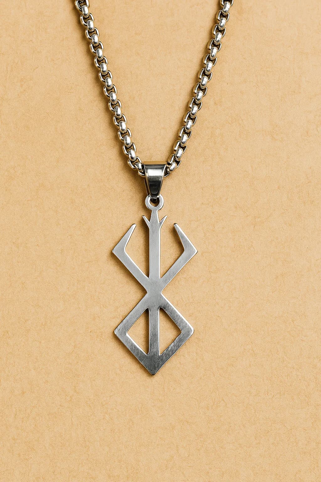 Women's Silver Plated Anime Cosplay Stainless Steel Pendant with Chain