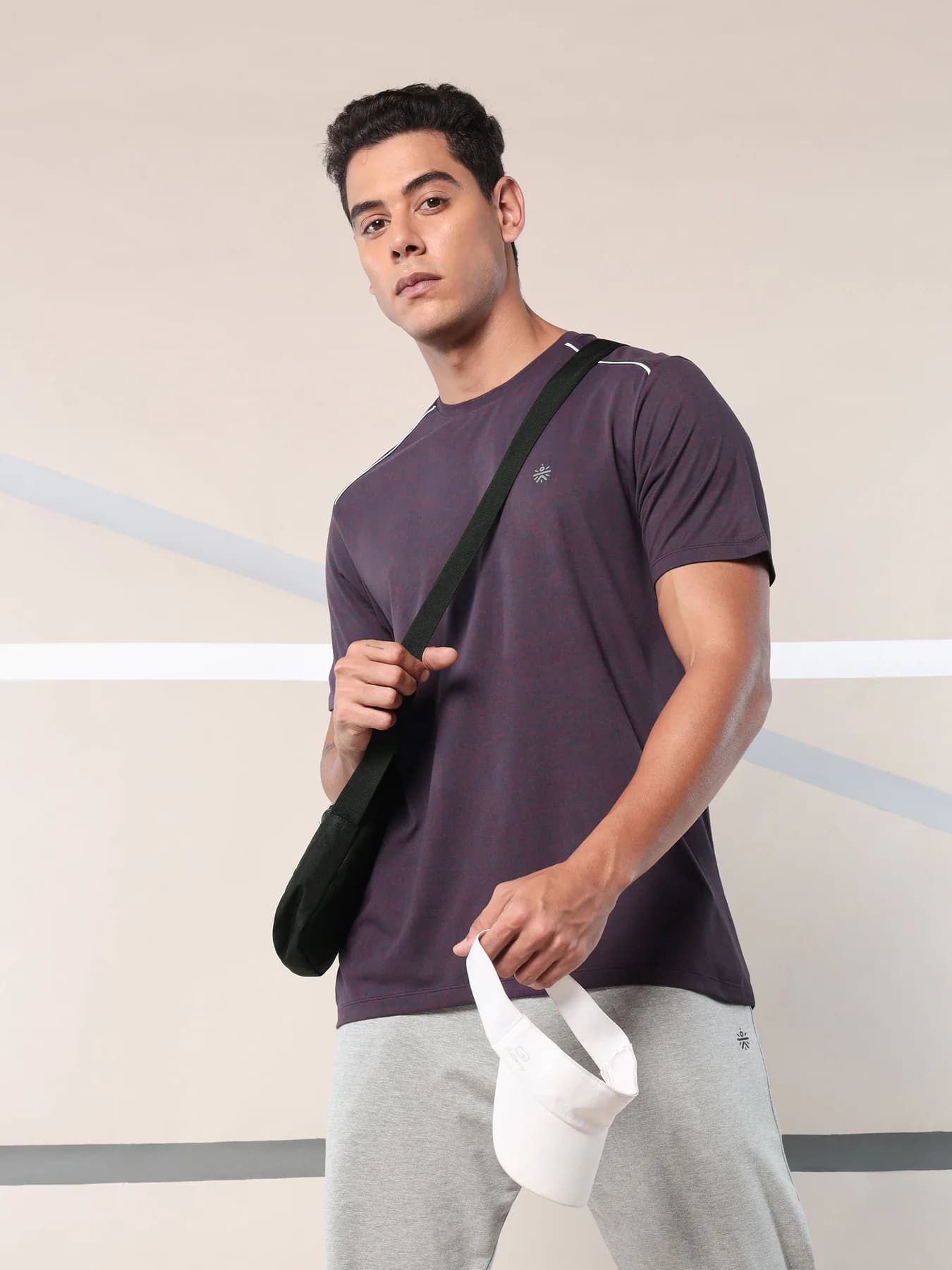 Men's Purple Move All Day Comfortech Tshirt