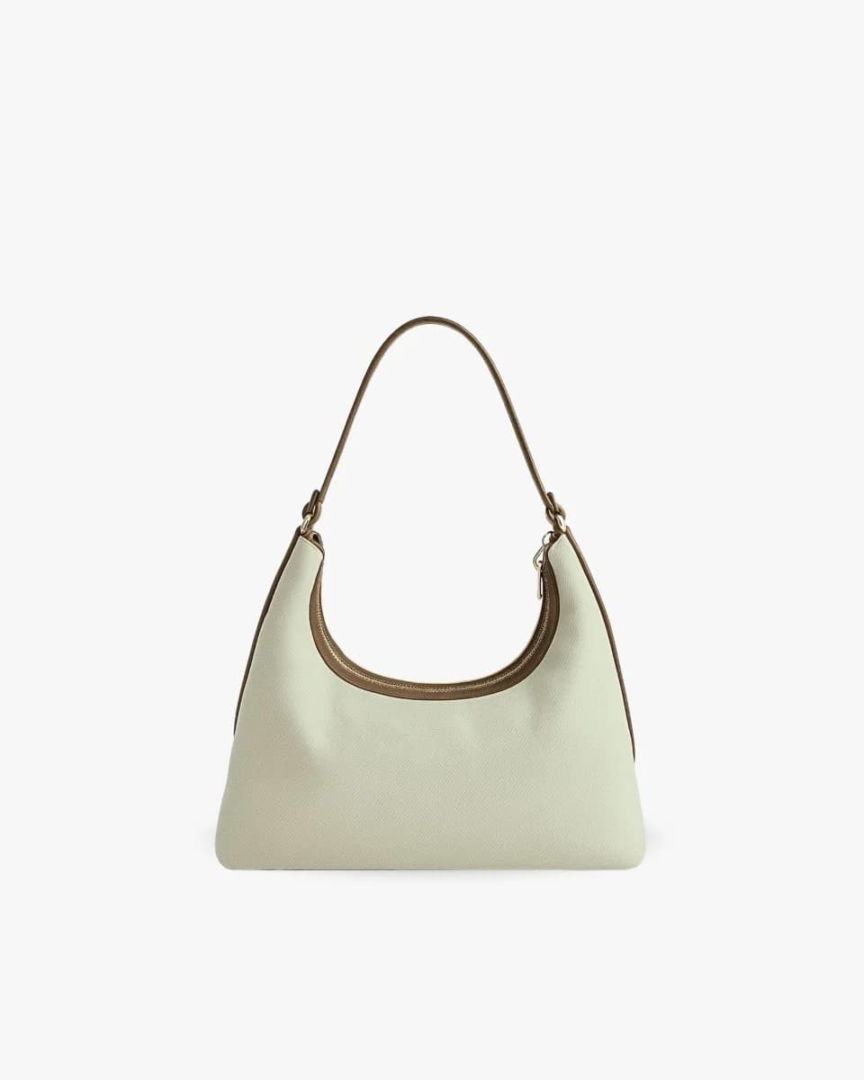Women's Beige Casual Solid Daylight Crossbody Bag