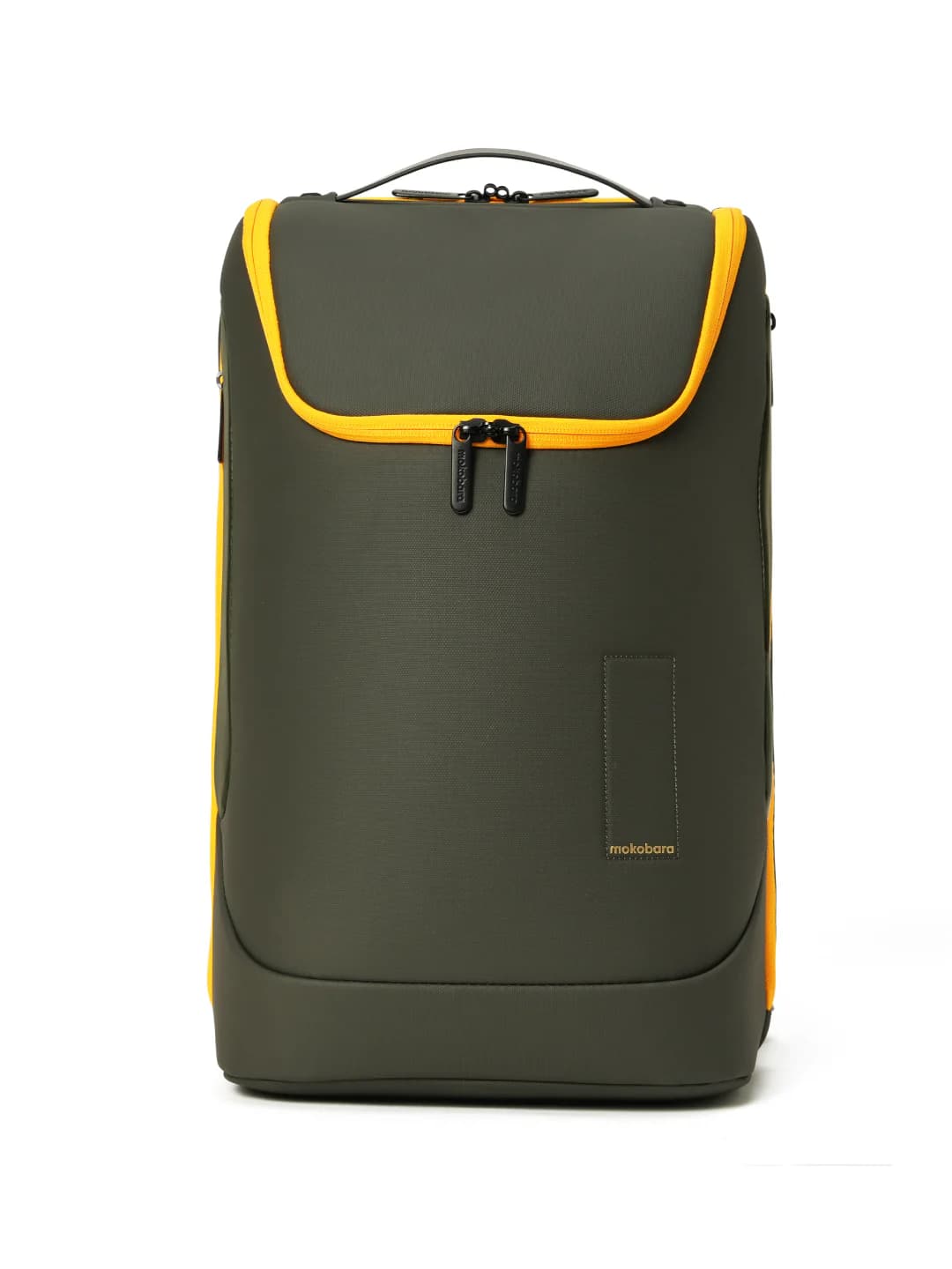 Unisex Green and Yellow Fabric Top Handle The Transit Backpack - 30L