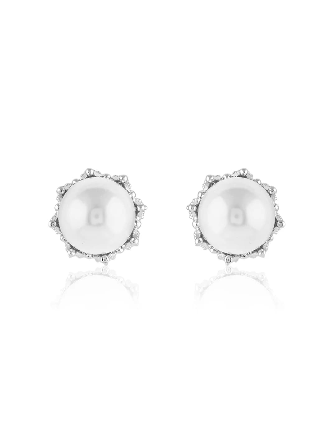 Women's White Lea Everyday Studs