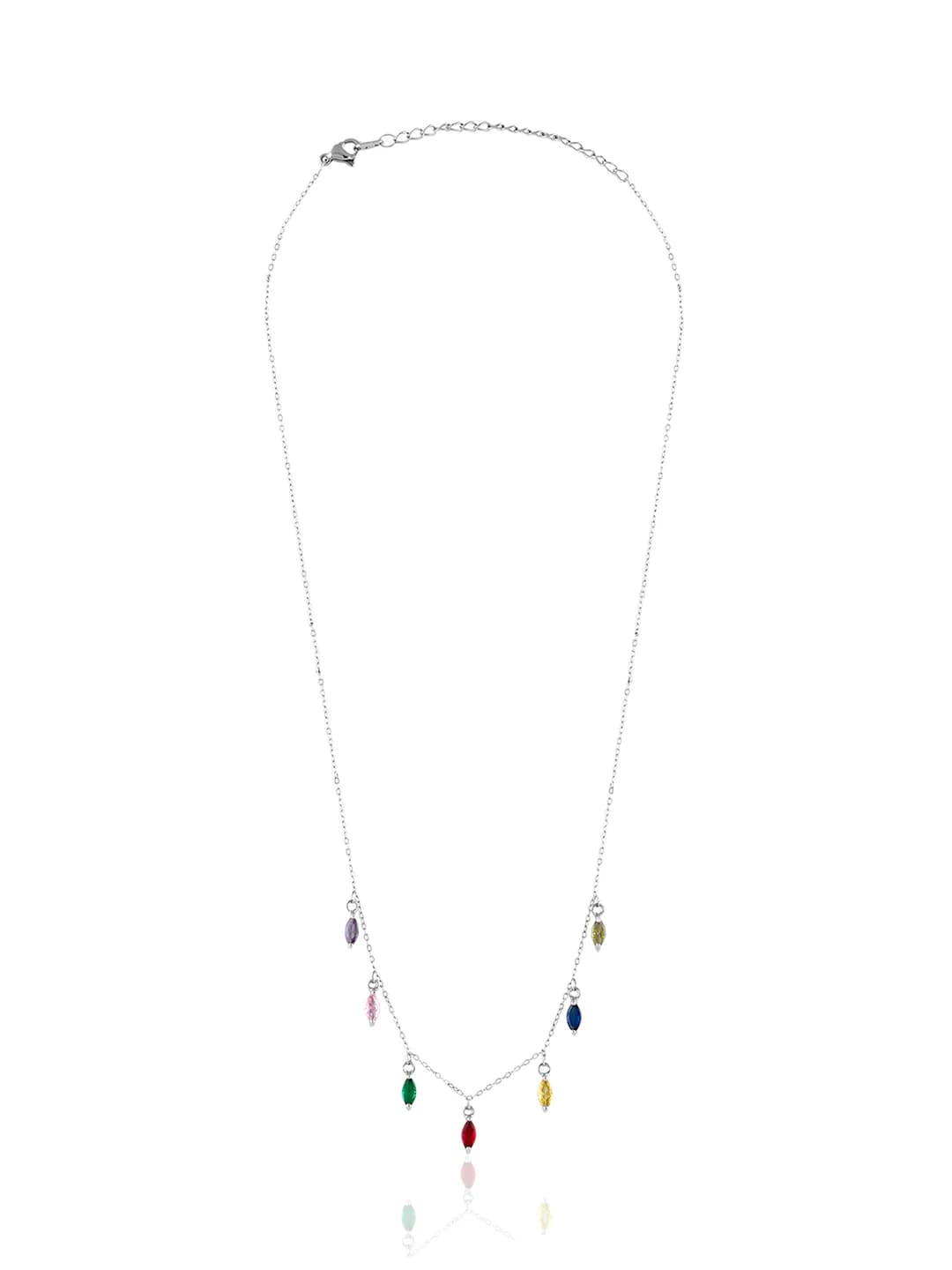 Women's White Celine Everyday Short Necklace