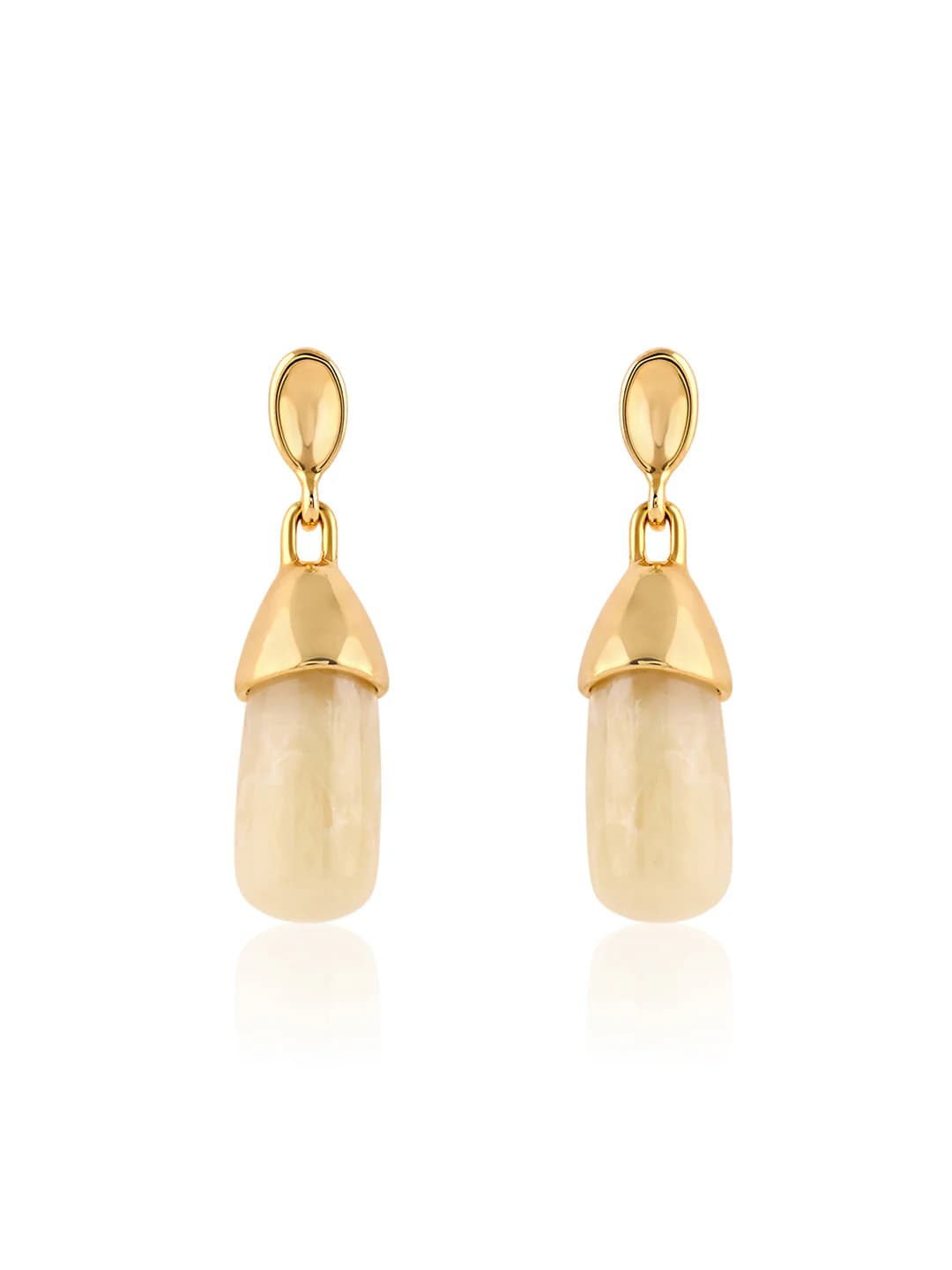 Women's White Celeste Everyday Danglers