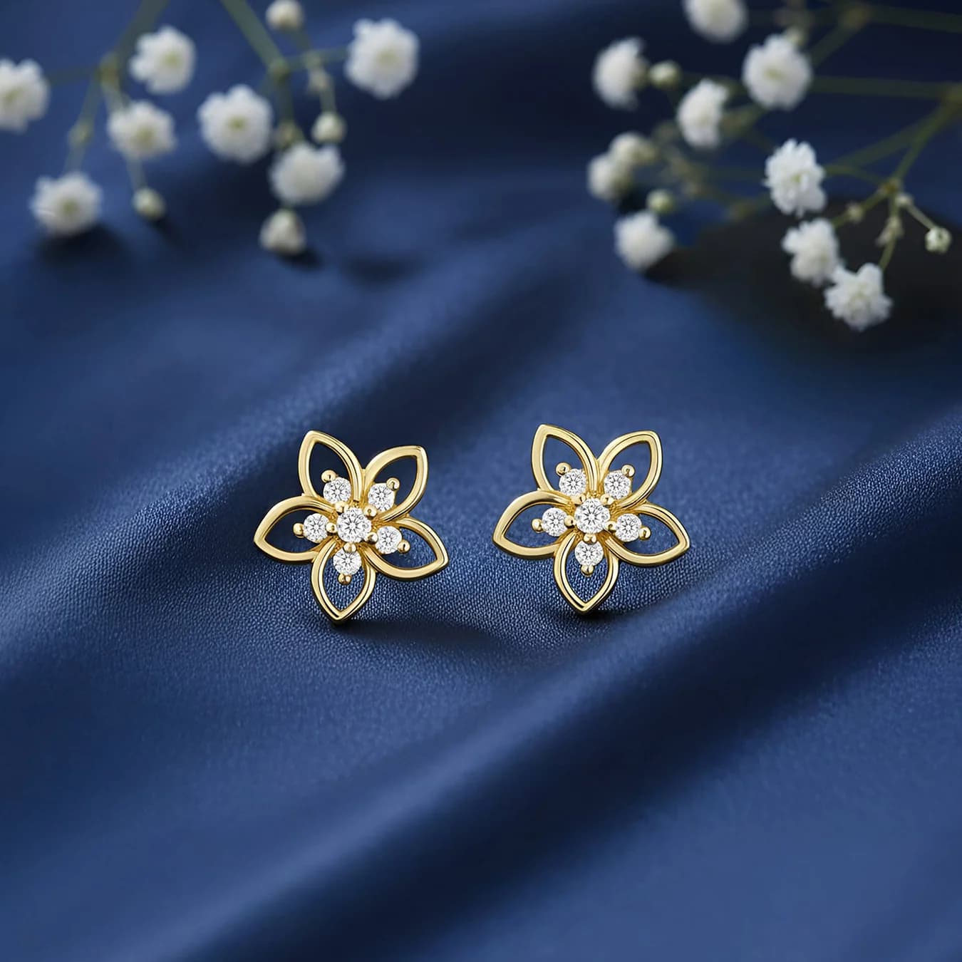 Women's A Little Daily Delight Stud Gold Plated Earrings