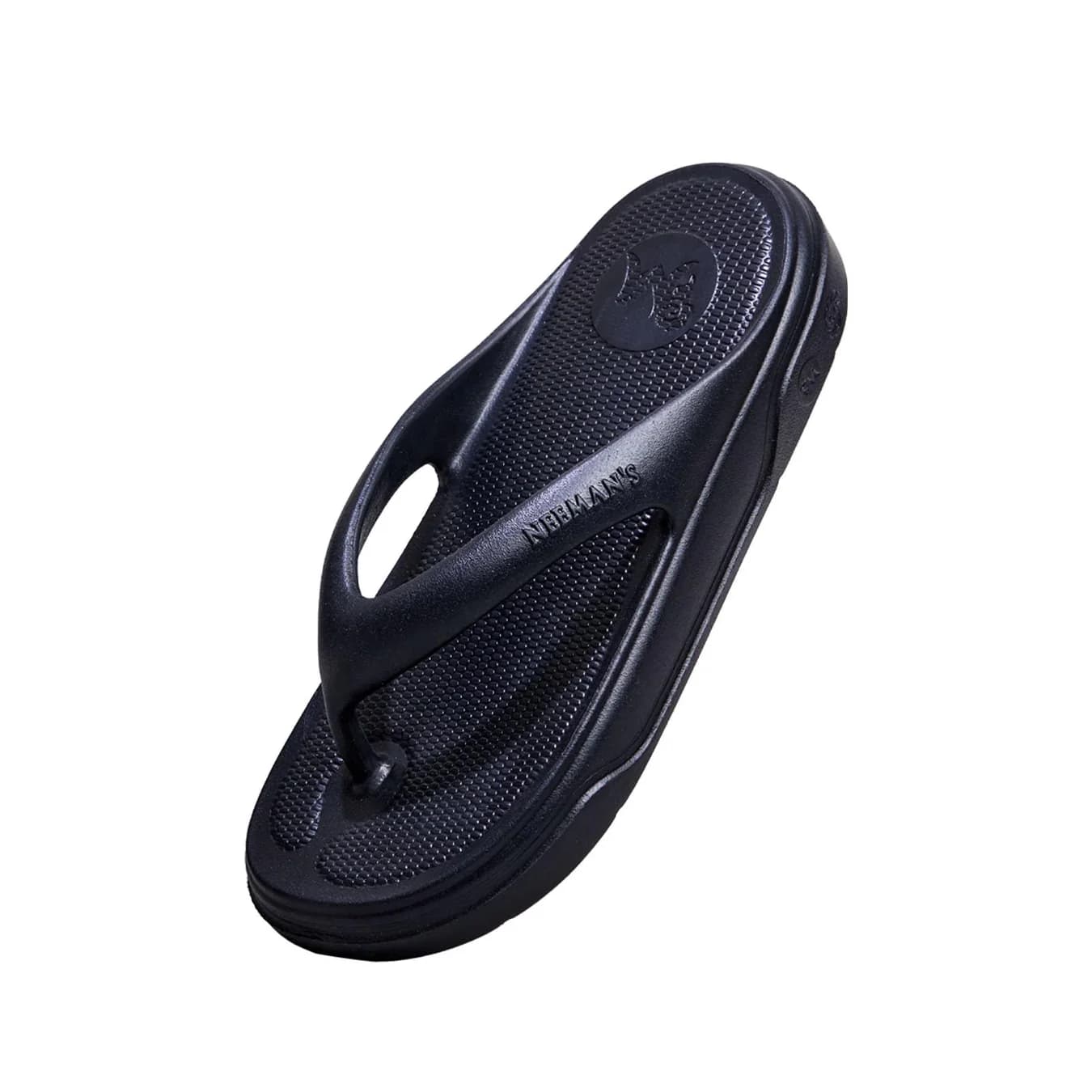 Unisex Black Powered by CushyVerse Technology for Ultimate Cushioning - Bounce and All-Day Comfort Cushers Flip-Flops