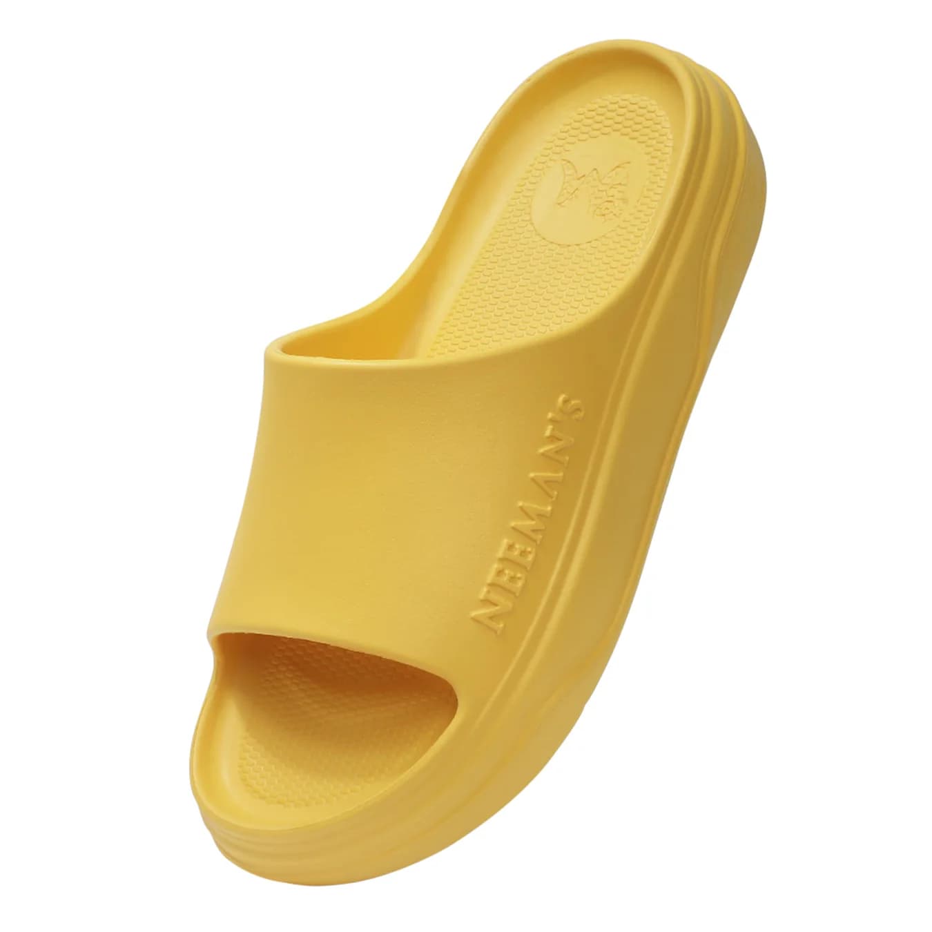 Unisex Yellow Bounce Back Soft Cushioning Slipper for Daily Use Cushers Slides