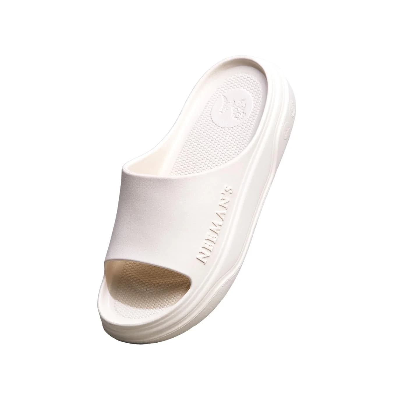 Unisex Cream Bounce Back Soft Cushioning Slipper for Daily Use Cushers Slides