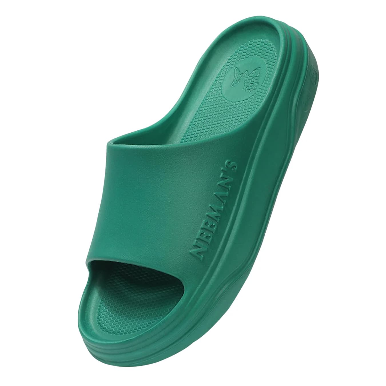 Unisex Green Bounce Back Soft Cushioning Slipper for Daily Use Cushers Slides