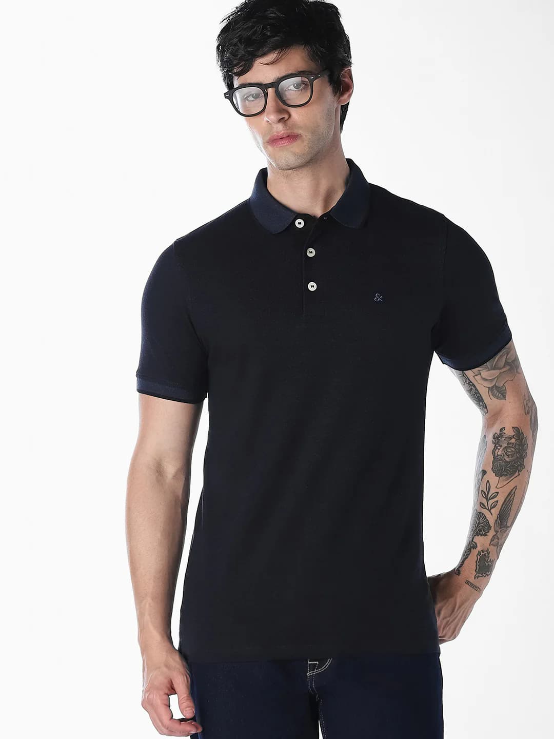 Men's Contrast Tipping Organic Cotton Polo Tshirt