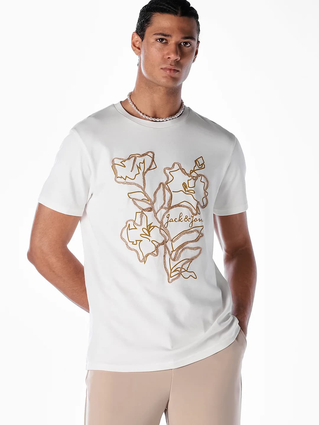 Men's Textured Cotton T-shirt