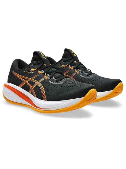 Men's Black GEL-CUMULUS 28 Lace-Up Running Shoes