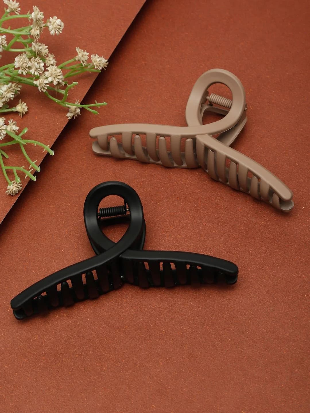 Women's Multicolor Claw Clips - Set of 2