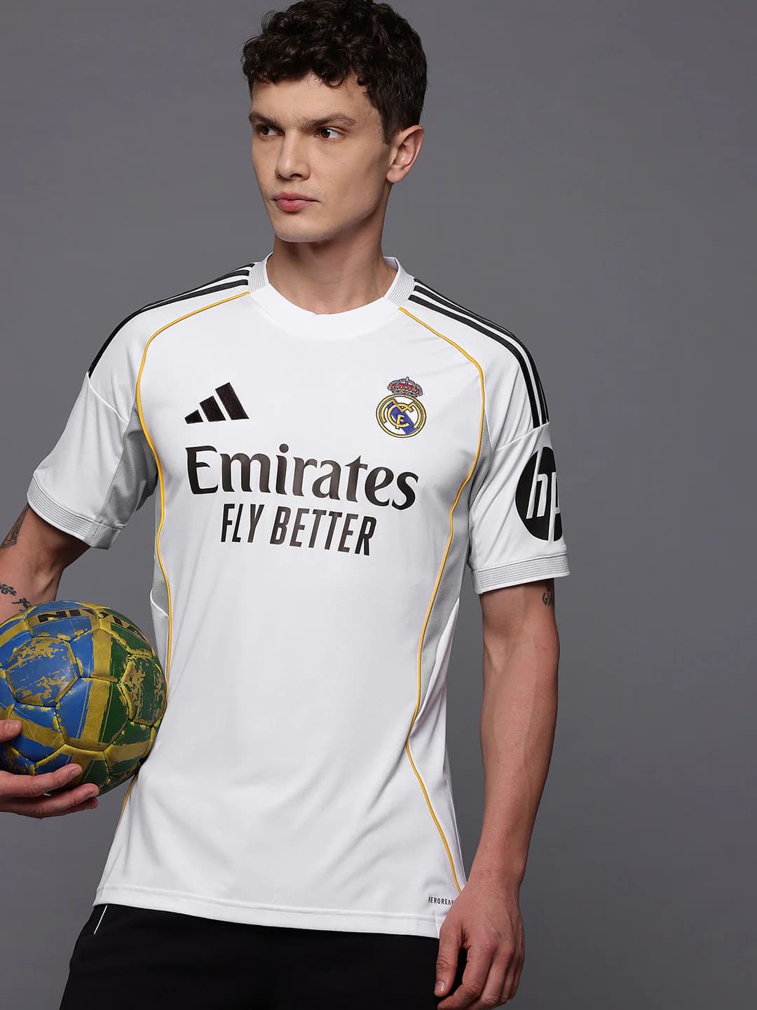 Men's White Real Madrid 25/26 Home Jersey
