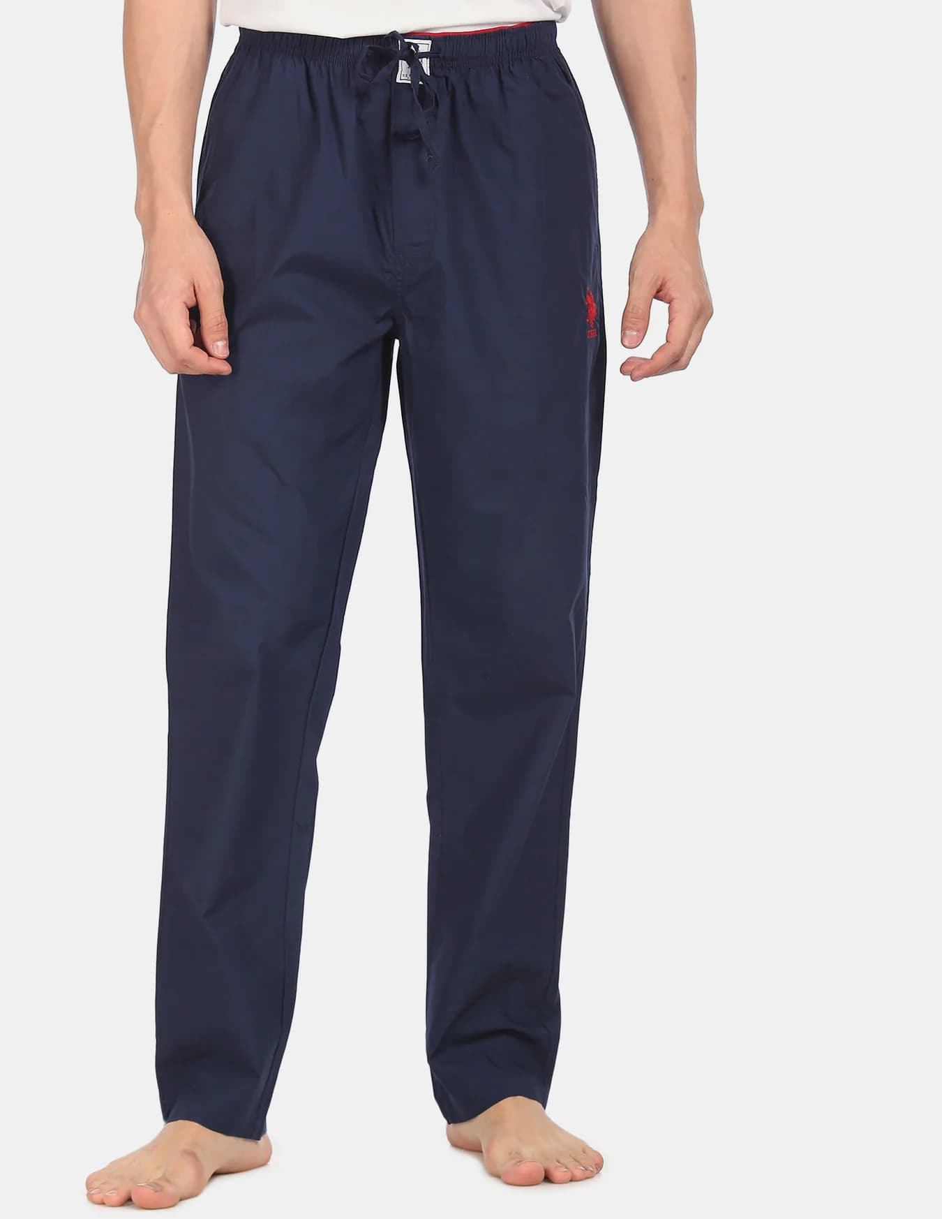 Men's Blue Casual Regular Fit Solid Pyjama