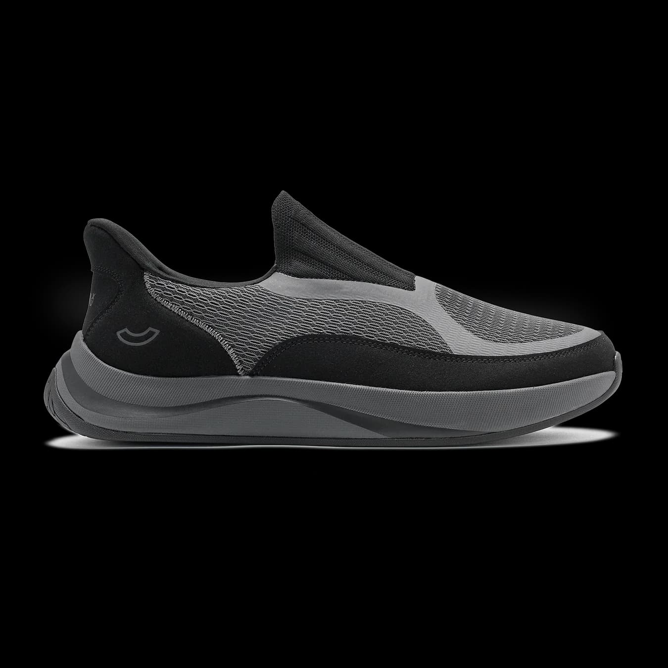 Unisex Grey Casual Dual Density Insole Zenflo Mesh Walking Shoe